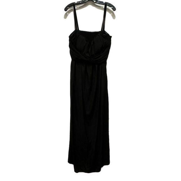 Jessica Simpson Black Formal Maxi Dress Removed Straps Size 14W - Picture 3 of 8
